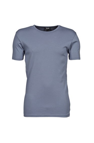 Tee Jays Mens Interlock Short Sleeve T-Shirt - Flint Stone