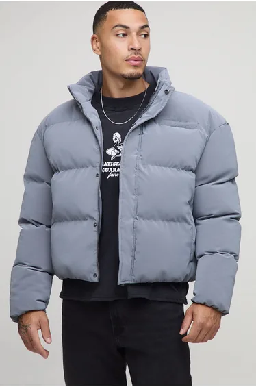 بفر جاكيت بوهو مان رمادي