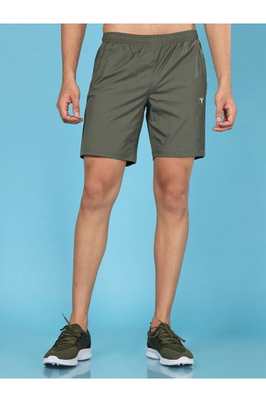 Mid Rise Stretch Regular Fit Shorts
