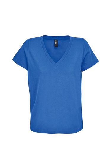 SOLS Womens/Ladies Regent V Neck T-Shirt - Royal Blue