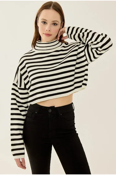 Turtleneck Crop Sweater