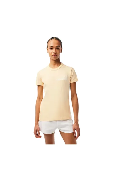 Lacoste Womens/Ladies Organic Cotton Slim T-Shirt - Yellow