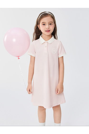 Girls' Dress With Embroidery Patch