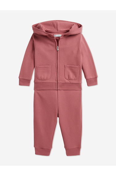 Ralph Lauren Baby Girls Logo Tracksuit in Pink