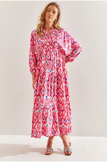 Women's Multi Patterned Viscose Dress