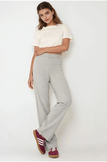 High Waist Straight Leg Pants