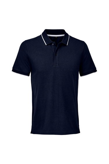 SOLS Palermo Polo Shirt - French Navy/White