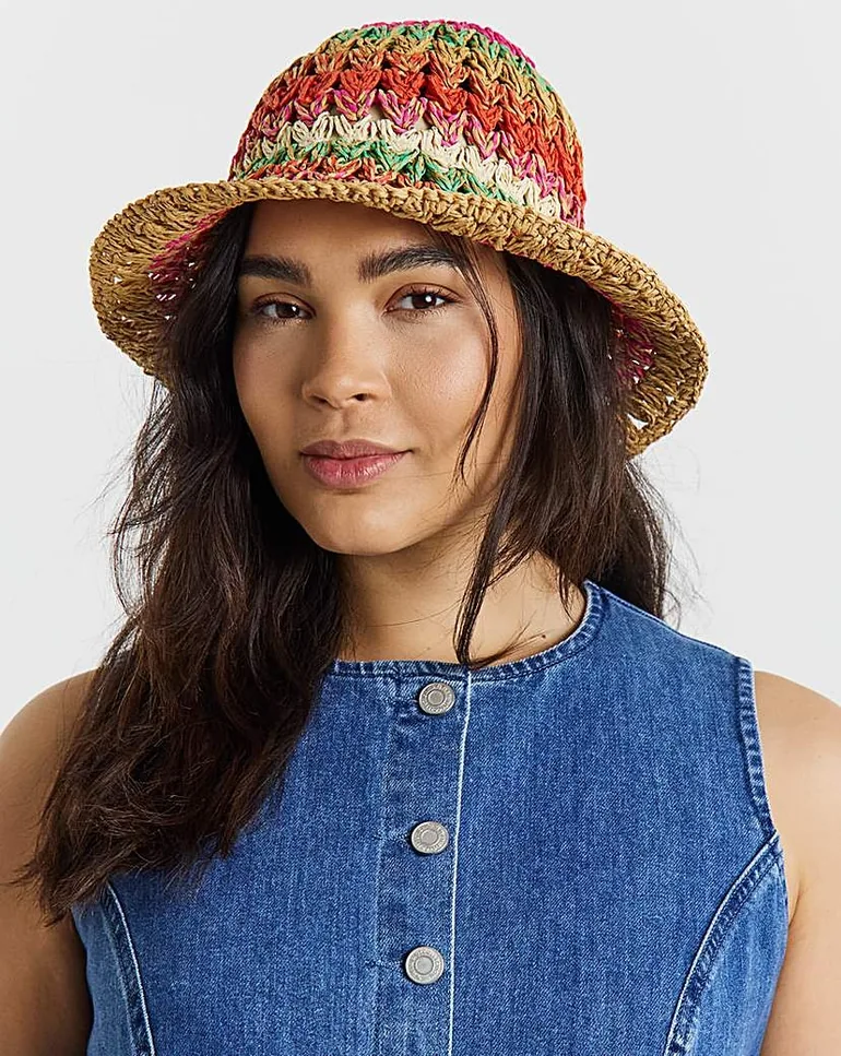 Multi Crochet Bucket Hat