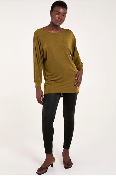 Mini Ribbed Hi-Low Tunic