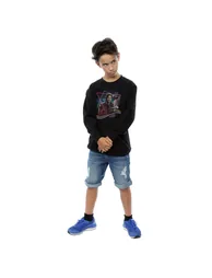Marvel Boys Guardians Of The Galaxy Neon Star Lord Sweatshirt - Black - 3