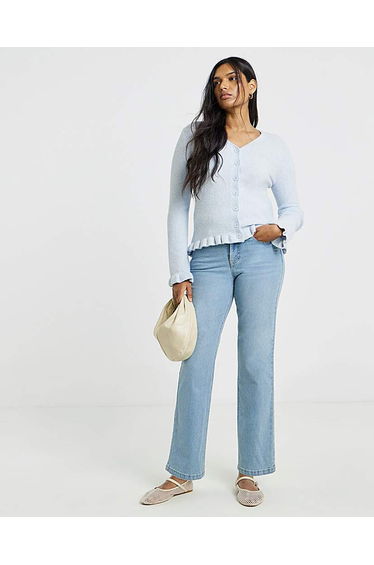 Frill V-Neck Cardigan