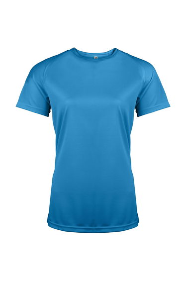 Kariban Proact Womens Performance Sports / Training T-shirt - Aqua Blue