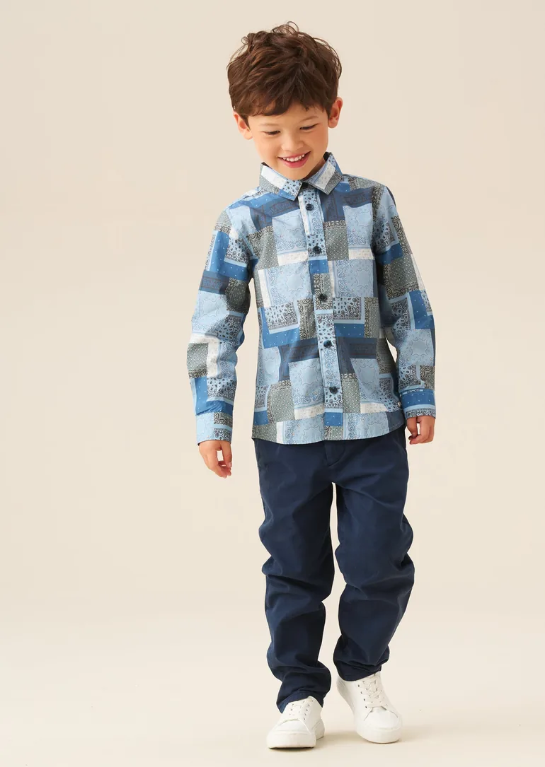 Bodhi Printed Chambray Shirt