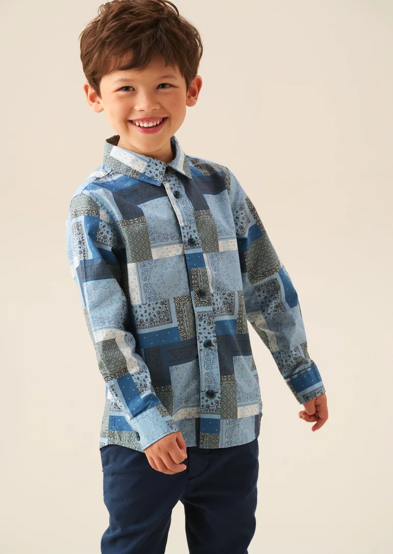 Bodhi Printed Chambray Shirt - 3