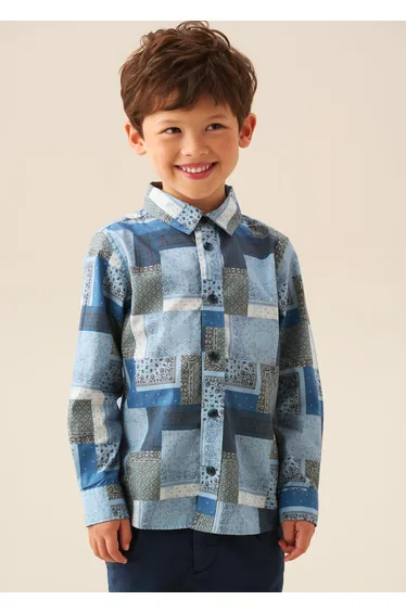 Bodhi Printed Chambray Shirt