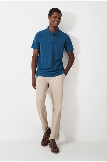 Classic Pique Polo Moroccan Blue