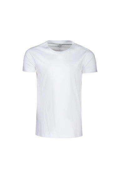 James Harvest Mens Twoville Melange T-Shirt - White