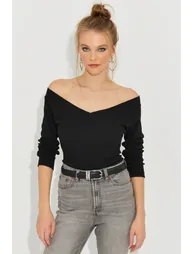 Women's Black Camisole Blouse - 2