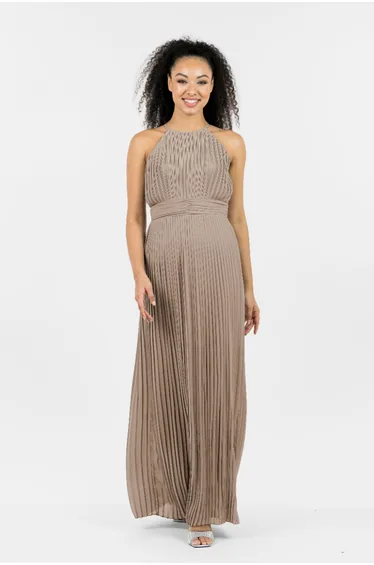 TFNC Serene Taupe Maxi Dress
