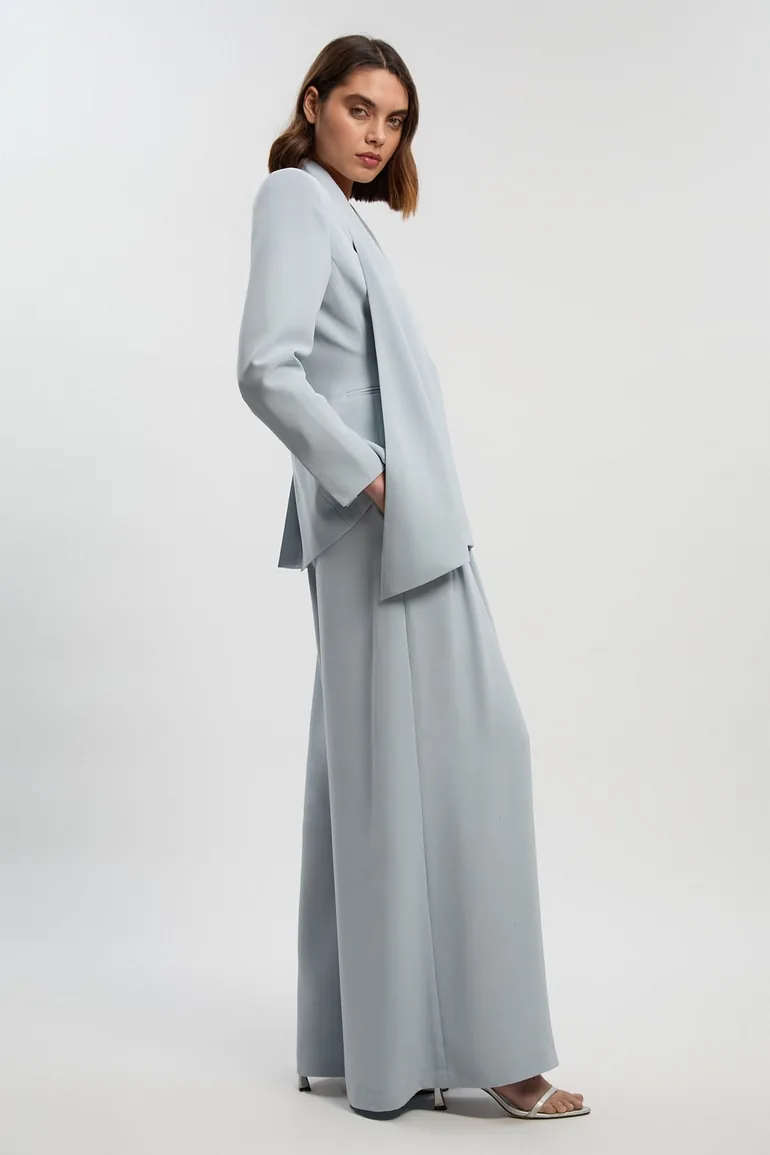 Soft Tailored Wide Leg Trouser