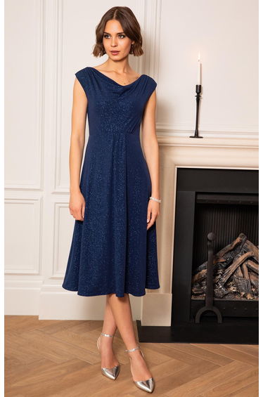 Darcie Cowl Neck Dress