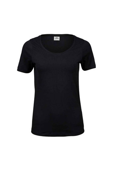 Tee Jays Womens/Ladies Stretch T-Shirt - Black