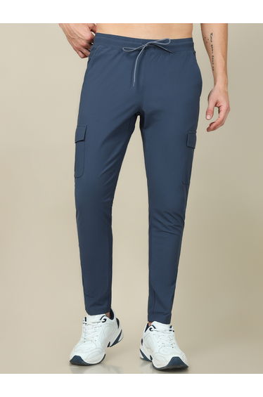 Solid 4-Way Stretch Cargo Pants