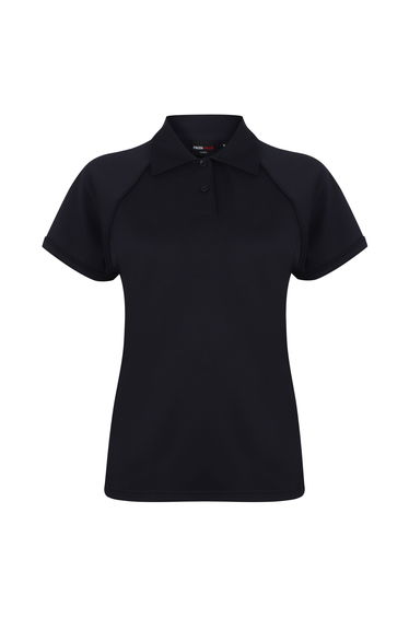 Finden & Hales Womens Coolplus Piped Sports Polo Shirt - Navy/Navy