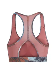 Women's adidas Powerreact Medium-Support Training Bra in Red - 3