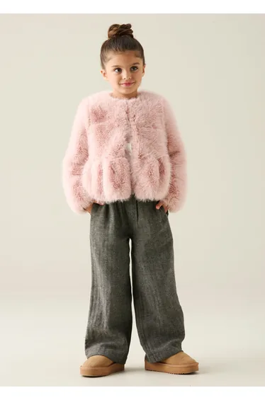 Paula Peplum Fur Jacket