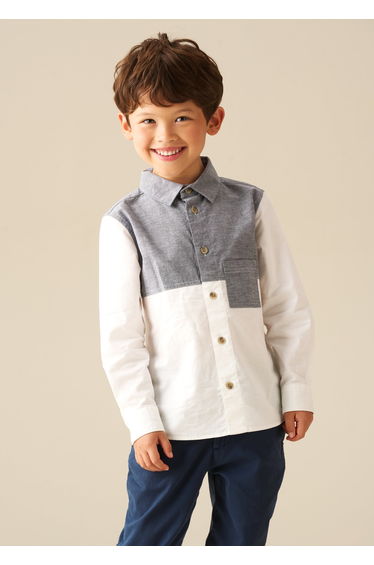 Heath Colour Block Oxford Shirt