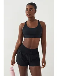 DSGN Studio Sculpt Cross Back Sports Bra - black