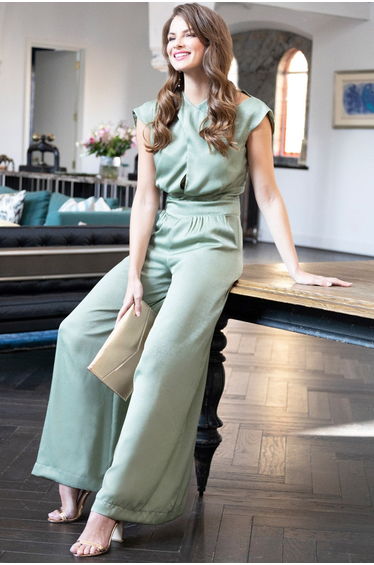 Velvet Satin Jumpsuit