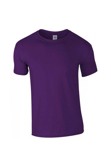 Gildan Mens Soft Style Ringspun T Shirt - Purple