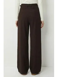 ISTANBUL Pleated Belted Wide Leg Trousers - 5