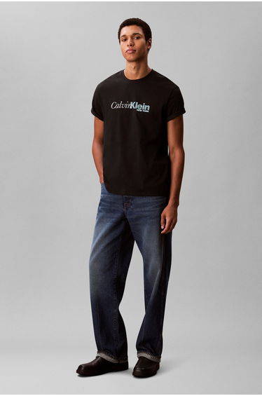 Ss 20S Eu Calvin Cursive Graphic Black