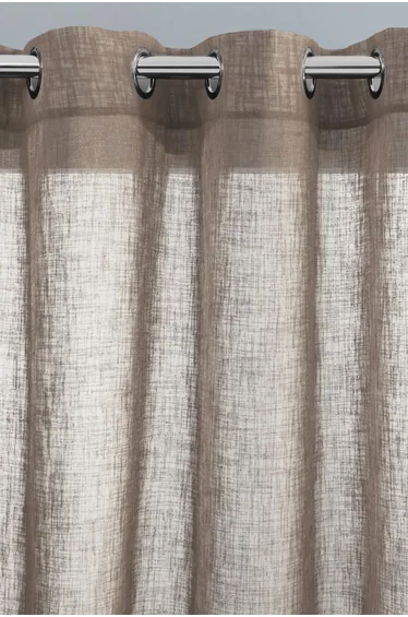 ستارة  بقماش لنن مفردة بحلقات مزمومة