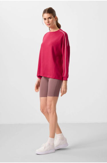 TOMMY Oversized Long Striped Tunic Top