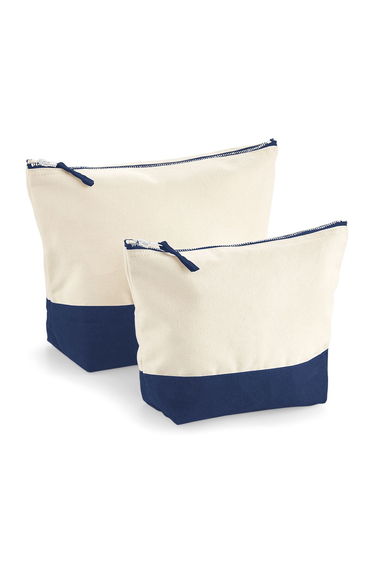 Westford Mill Dipped Base Canvas Accessory Bag - Natural/Navy