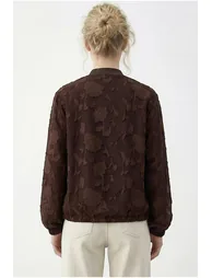 LUCCI Floral Oversized Bomber Jacket - 4