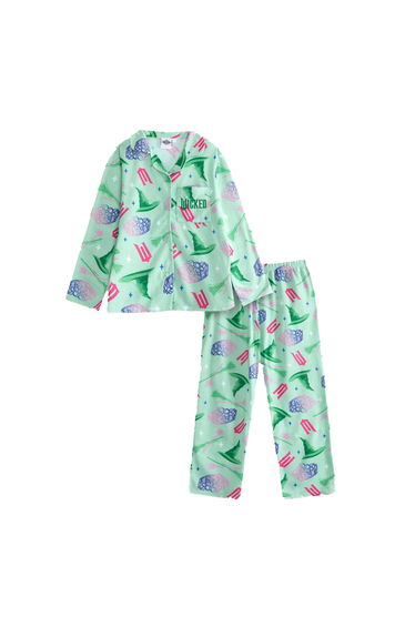 Wicked Girls Character Long-Sleeved Long Pyjama Set - Pink