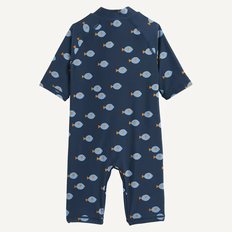Fish Print UV Protection Swimsuit - 3