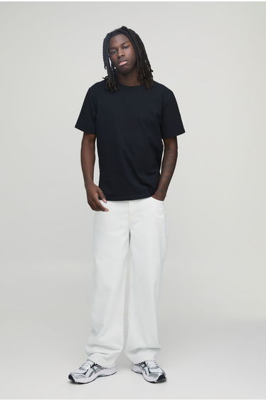 Basic Relaxed Fit Jeans - white