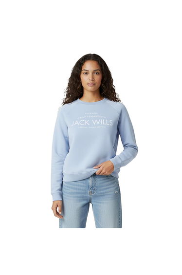 Jack Wills Womens/Ladies Hunston Graphic Crew Neck Sweatshirt