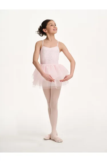 Girls Jete Bow Back Tutu in Pink