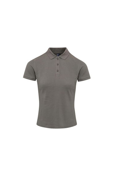 Premier Womens/Ladies Coolchecker Plus Polo Shirt - Dark Grey