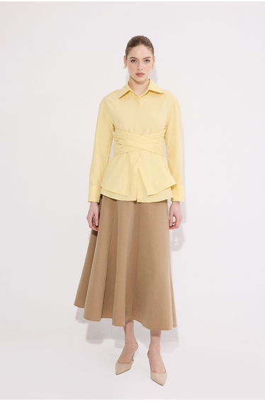 BELTED SHIRT