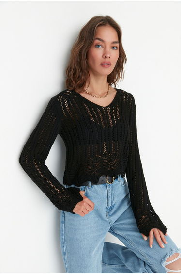 Sweater - Black - Regular fit