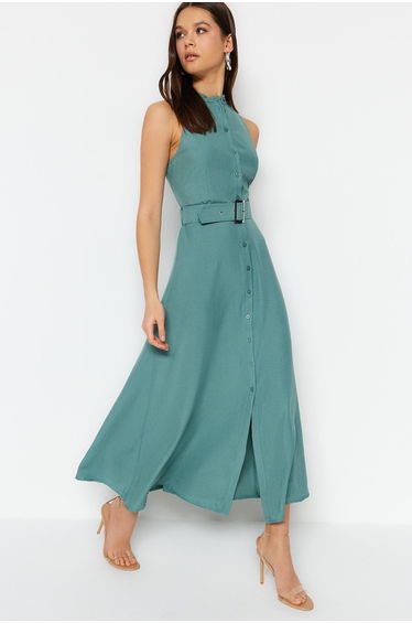 Dress - Blue - Shirt dress