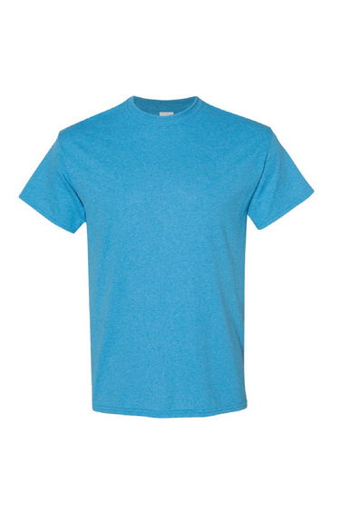Gildan Mens Heavy Cotton Short Sleeve T-Shirt - Heather Sapphire